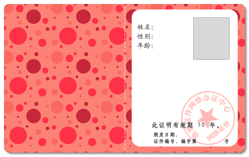 自定义普通证件